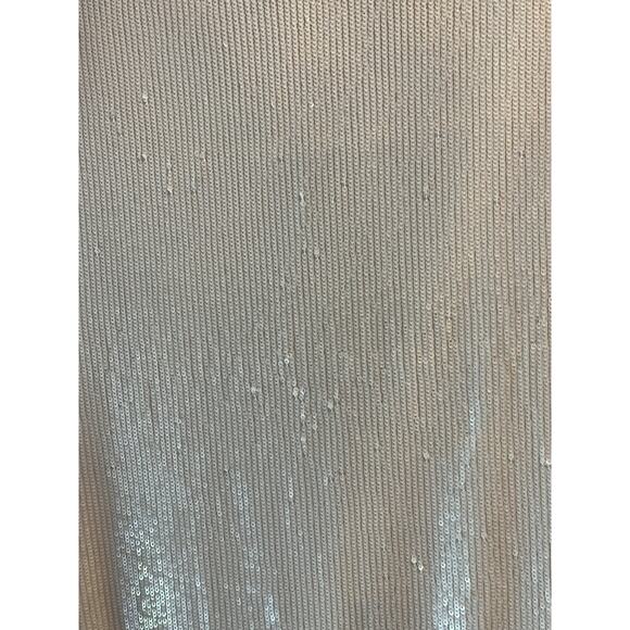 Tory Burch Small Sequin Dress Sheath Ivory Holiday Party Preppy Coquette Fairy - Picture 2 of 6